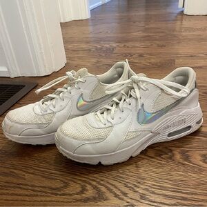 Nike Chrome and White Air Max, women’s size 11